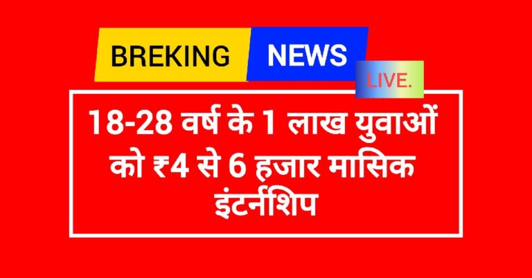 CM PRATIGYA YOJANA -18-28 वर्ष के 1 लाख युवाओं को आरएस4 से 6 हजार मासिक इंटर्नशिप